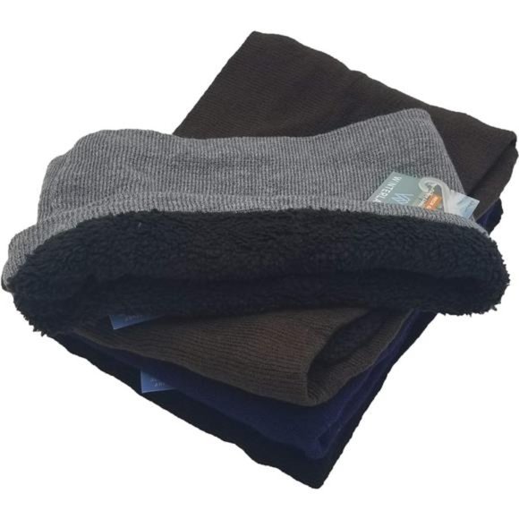 4 Pack Winter Neck Buff Warmers, Neck Gaitor Thermal Fleece Lined Interior Wrap, - Picture 3 of 8